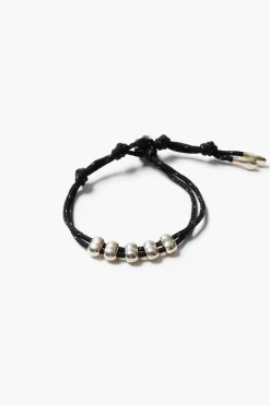 Chan Luu Abacus Single Wrap Bracelet Black
