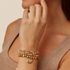 Chan Luu Antica Triple Naked Wrap Bracelet Champagne Pearl