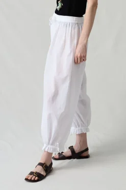 Chan Luu Baoon Pant White Pintripe