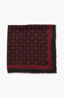 Chan Luu Beaded Floral Bandana Sapphire
