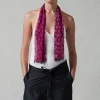 Chan Luu Beaded Silk Scarf Pink