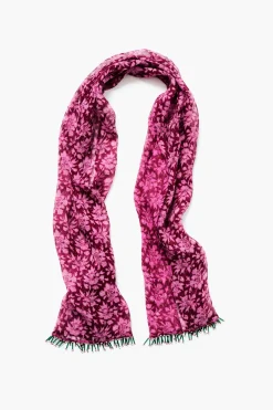Chan Luu Beaded Silk Scarf Pink