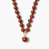 Chan Luu Bell Necklace Red Jasper