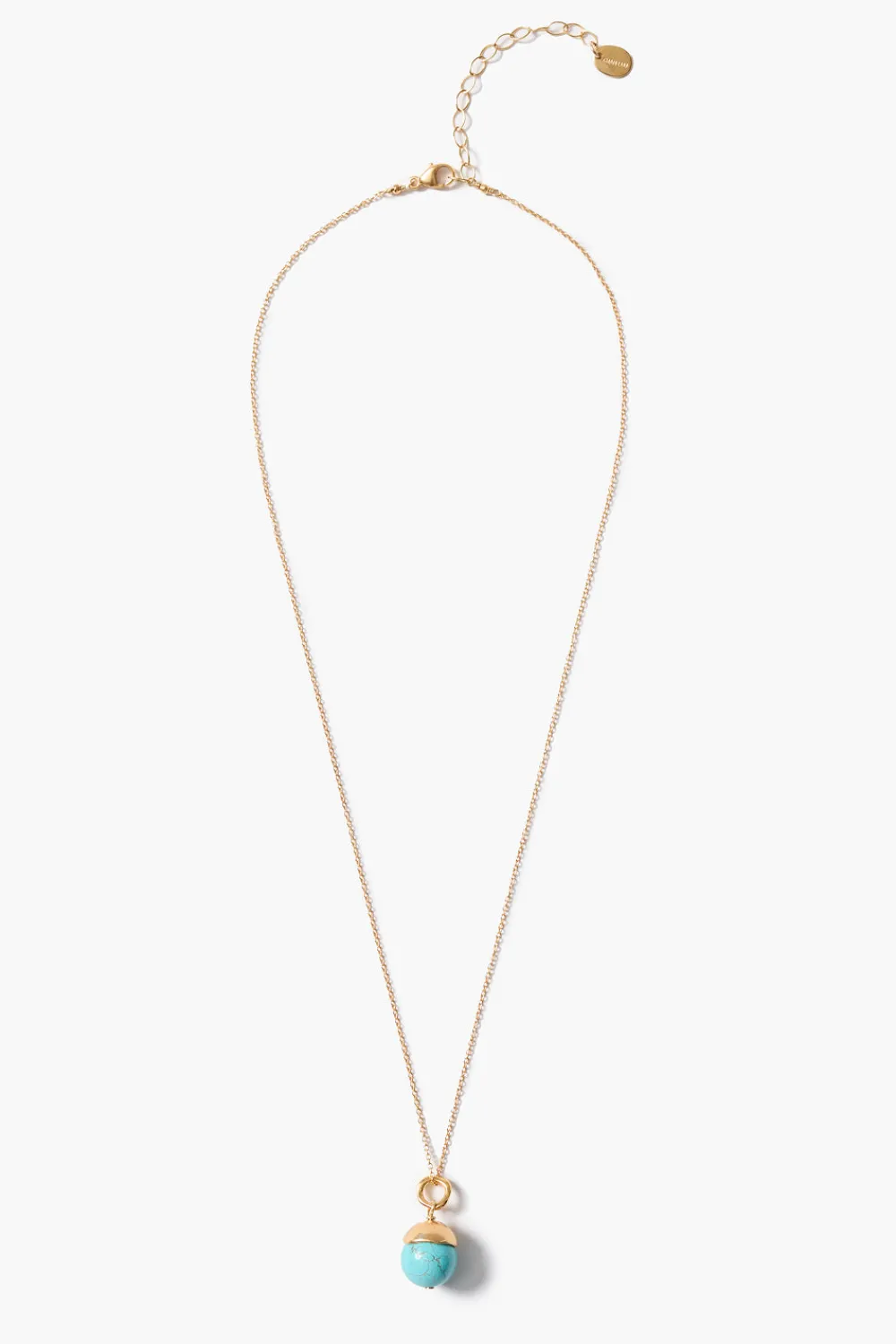 Chan Luu Bell Pendant Necklace Turquoise