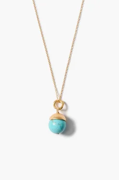 Chan Luu Bell Pendant Necklace Turquoise
