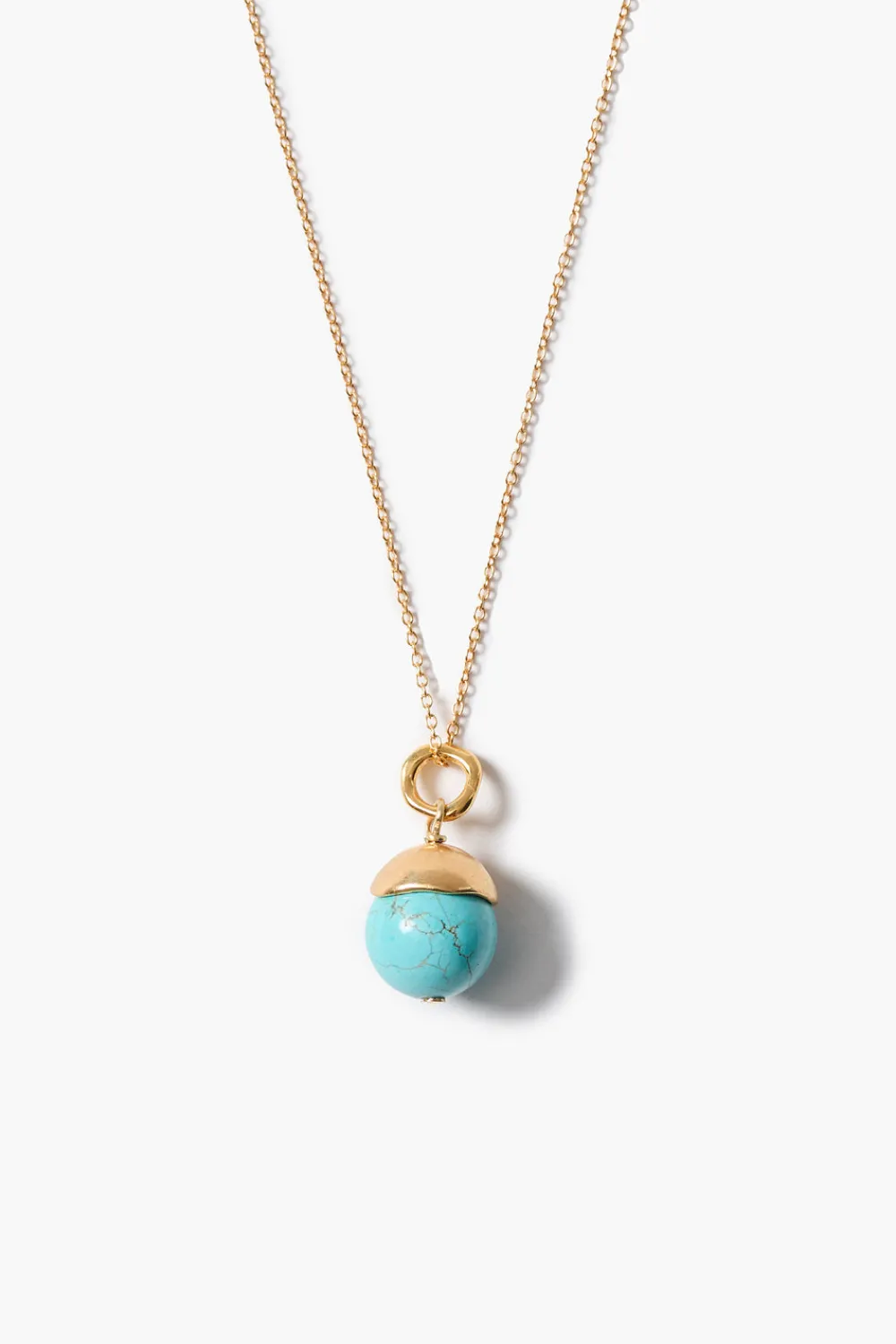 Chan Luu Bell Pendant Necklace Turquoise
