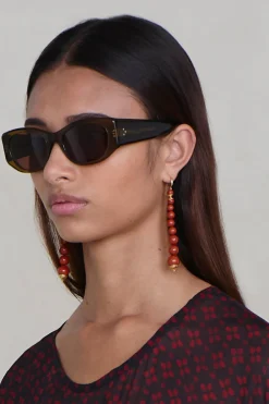 Chan Luu Bell Tower Earrings Red Jasper