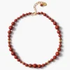 Chan Luu Bell Tower Necklace Red Jasper