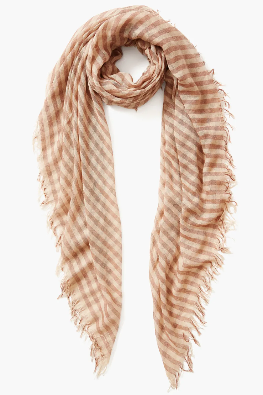 Chan Luu Cashmere and Silk Scarf Cognac Linea