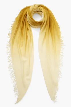 Chan Luu Cashmere and Silk Scarf Green Sulphur Dip Dyed