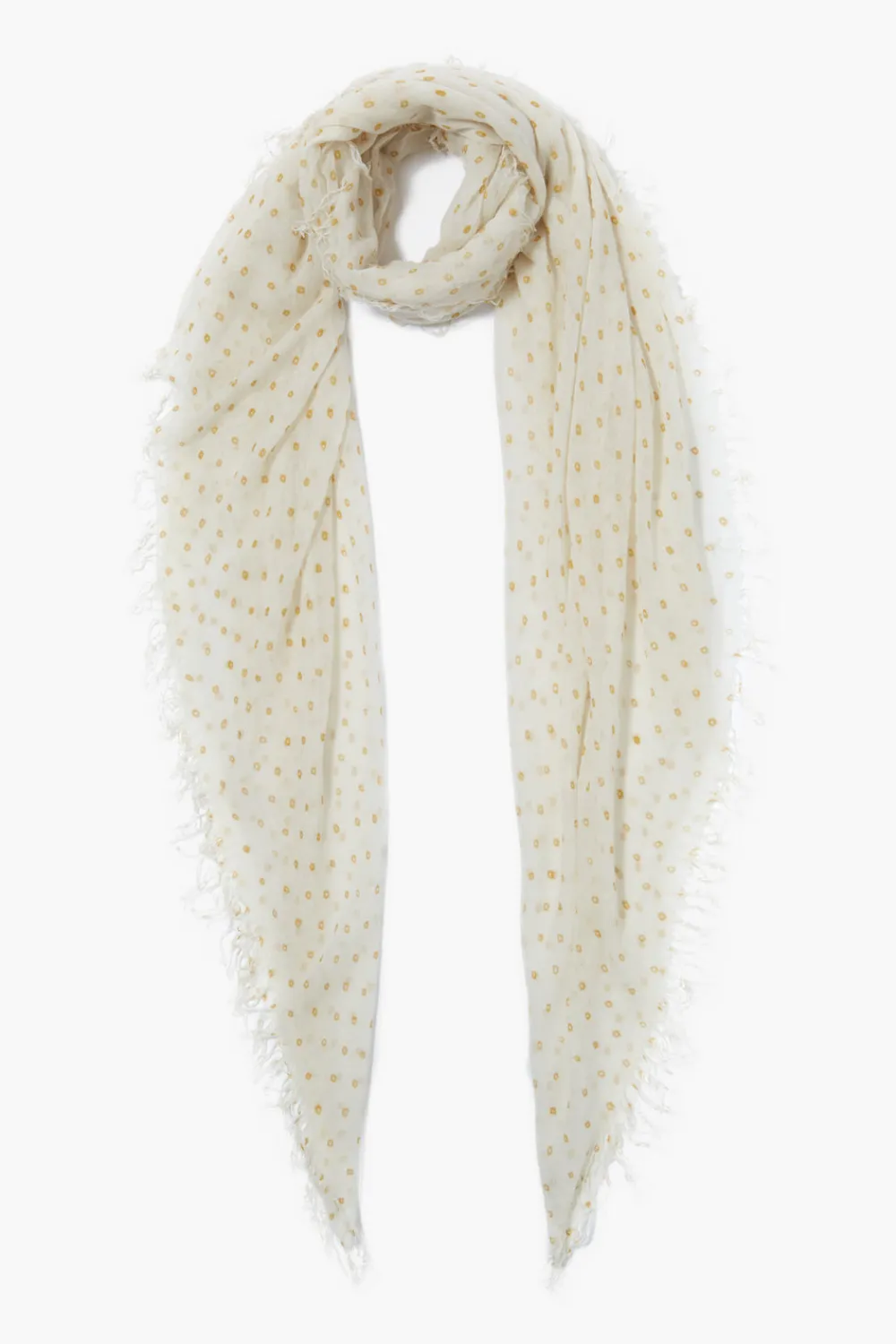 Chan Luu Cashmere and Silk Scarf Honey Dot