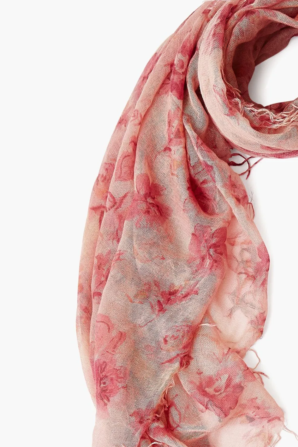 Chan Luu Cashmere and Silk Scarf Mauve French Floral