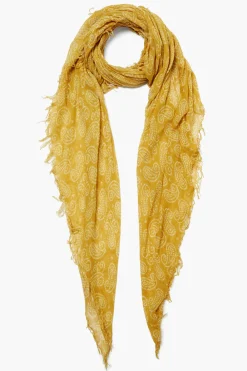 Chan Luu Cashmere and Silk Scarf Narcissus Dotted Paisley