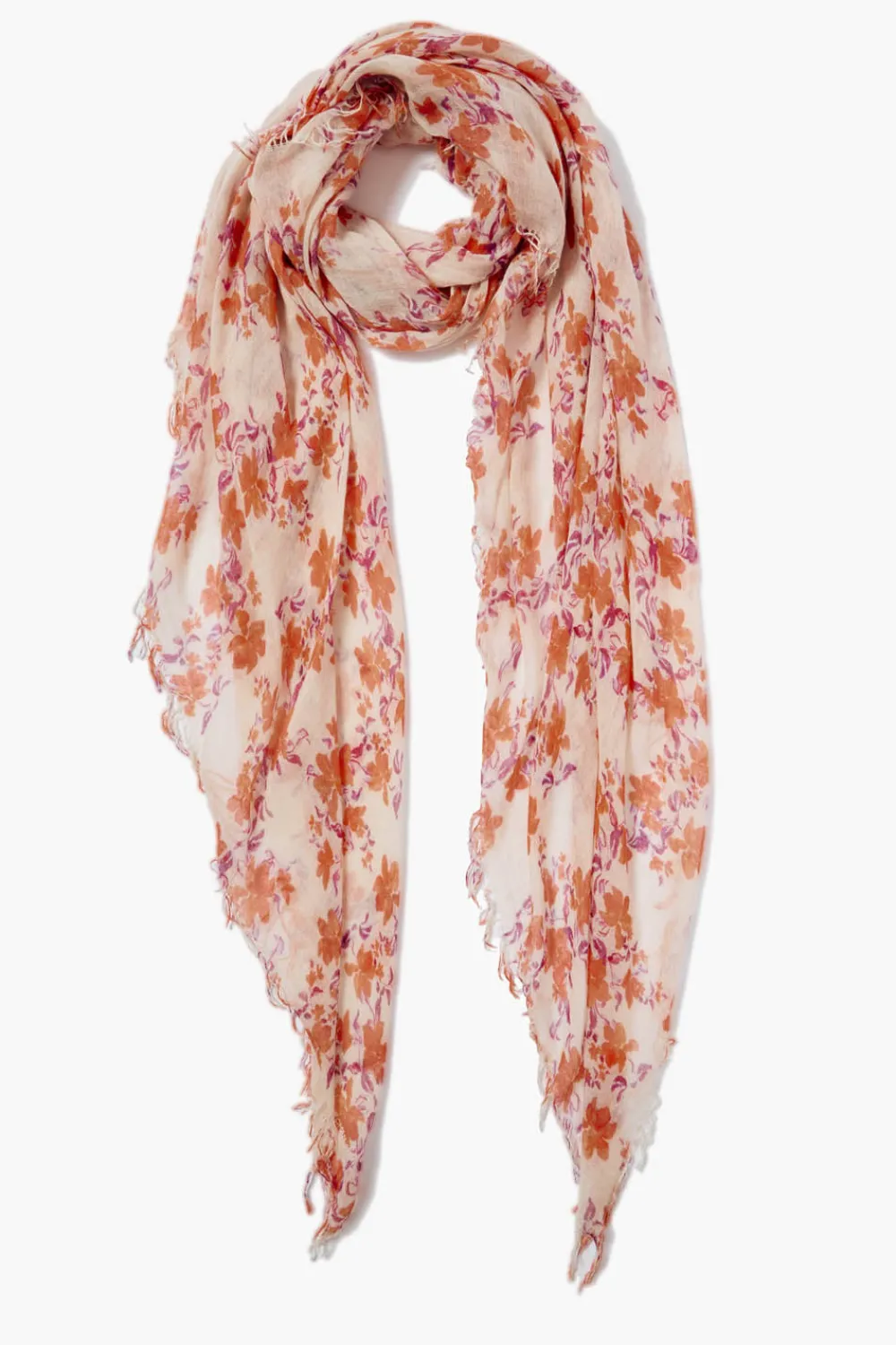 Chan Luu Cashmere and Silk Scarf Poppy Floral