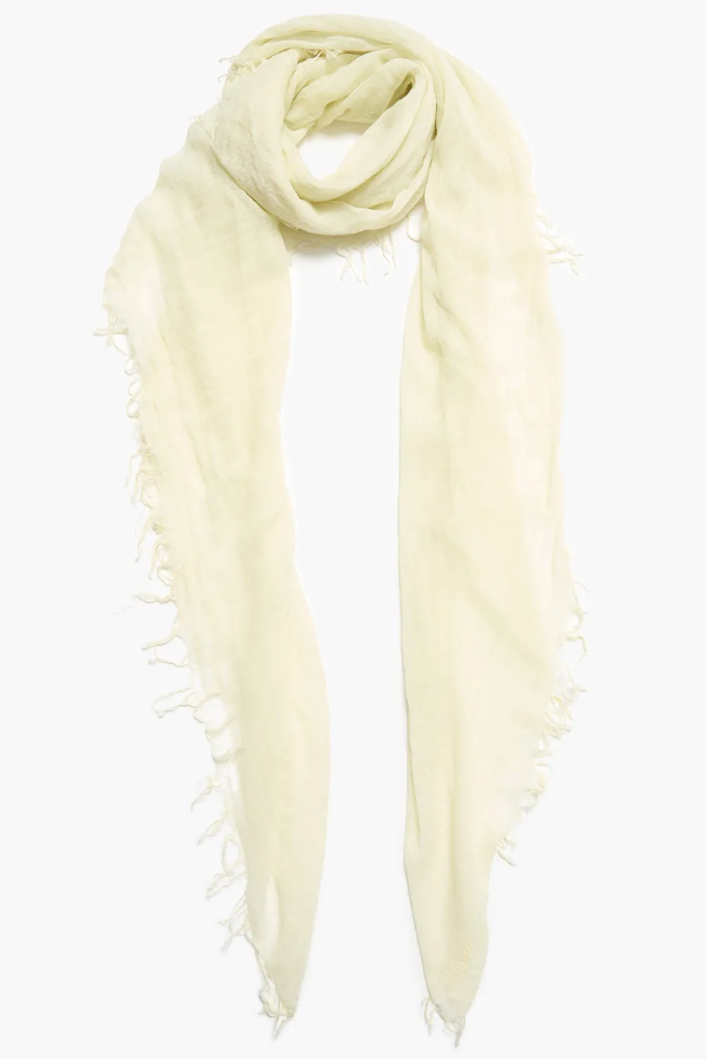 Chan Luu Cashmere and Silk Scarf Translucent Green