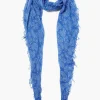 Chan Luu Cashmere and Silk Scarf Wedgewood Dotted Paisley