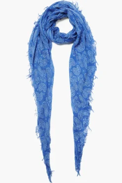 Chan Luu Cashmere and Silk Scarf Wedgewood Dotted Paisley
