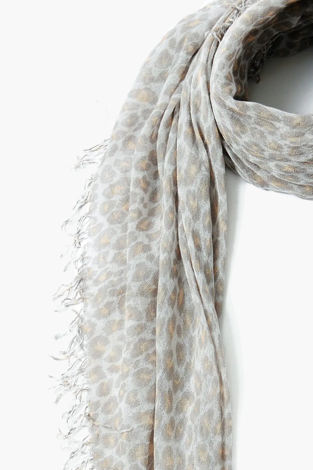 Chan Luu Cashmere and Silk Scarf White Leopard