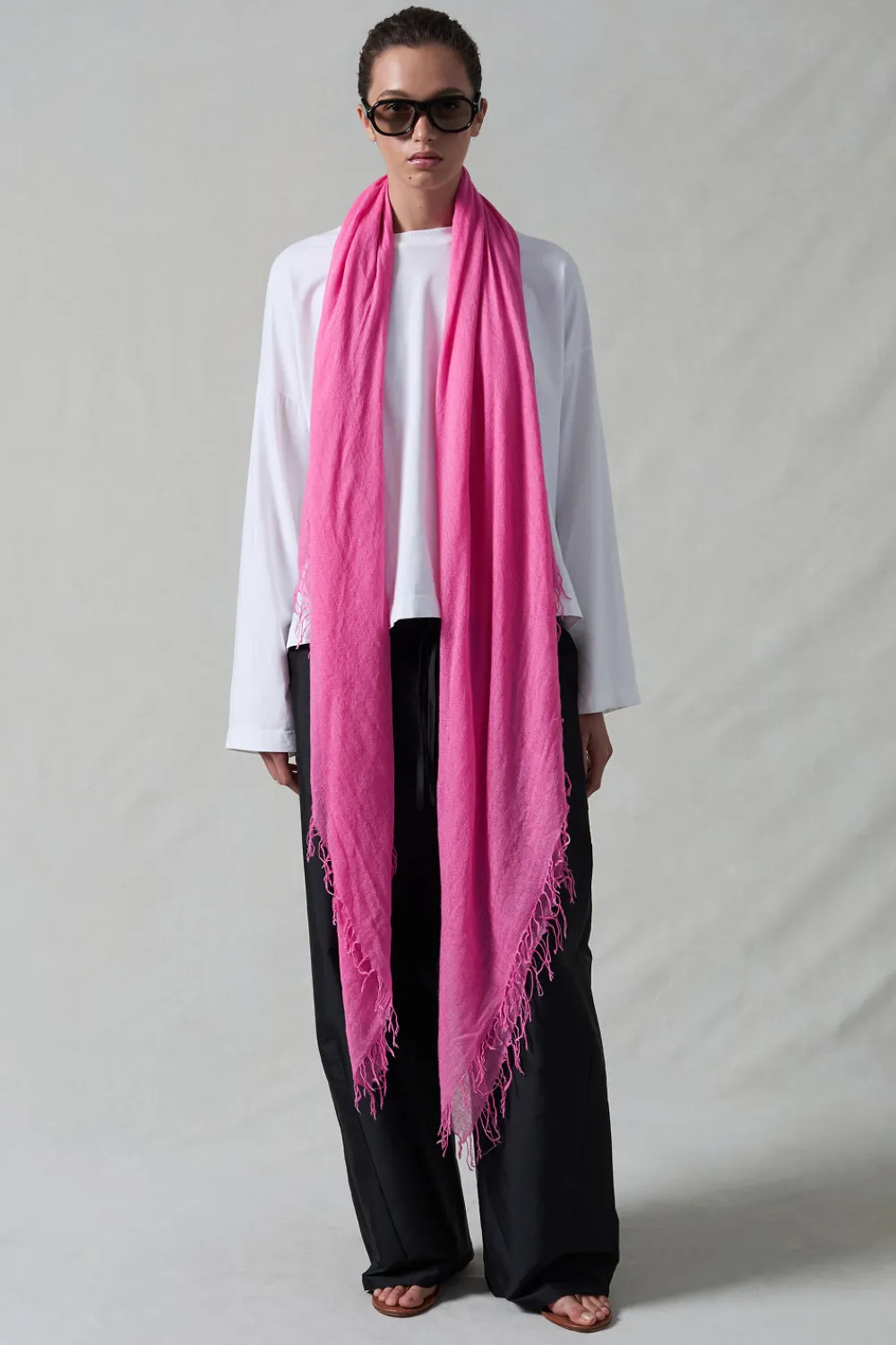 Chan Luu Cashmere and Silk Scarf Wild Orchid
