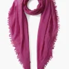 Chan Luu 100% Cashmere Scarf Hyacinth Windowpane