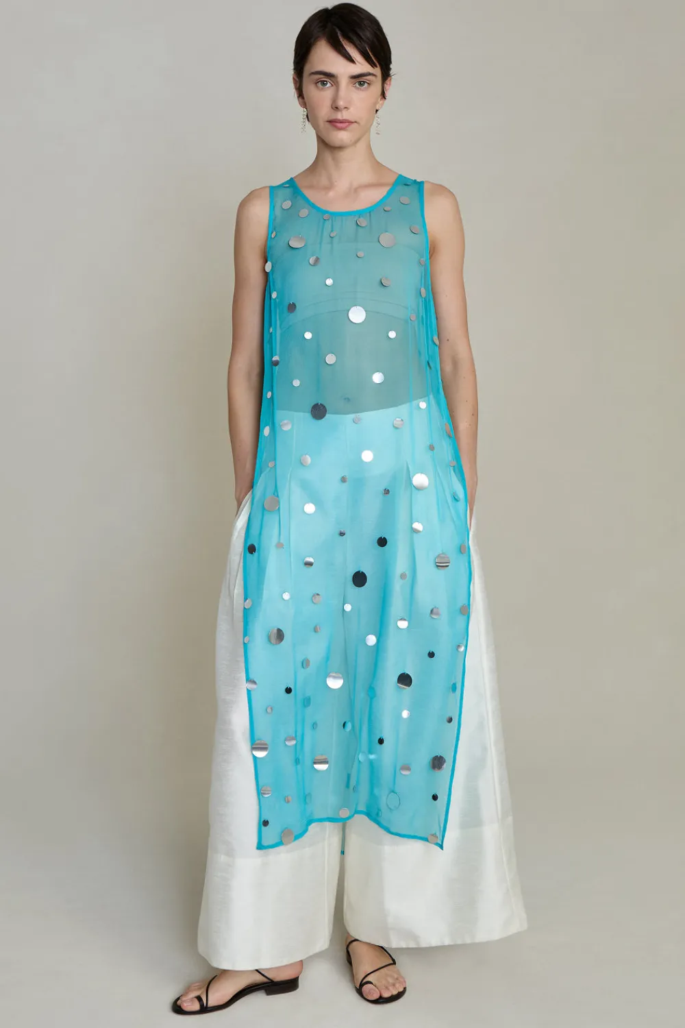 Chan Luu Choe equin Tunic Turquoie