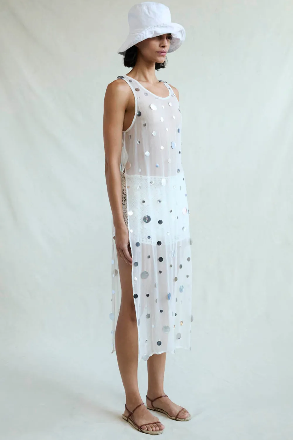 Chan Luu Choe equin Tunic White