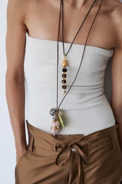 Chan Luu Cone Shell Charm Necklace Multi