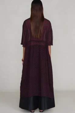 Chan Luu Cutout equin Chiffon Tunic apphire