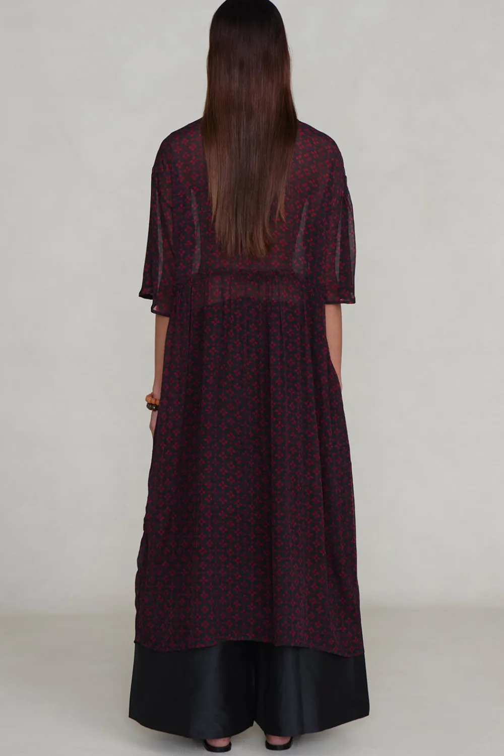 Chan Luu Cutout equin Chiffon Tunic apphire