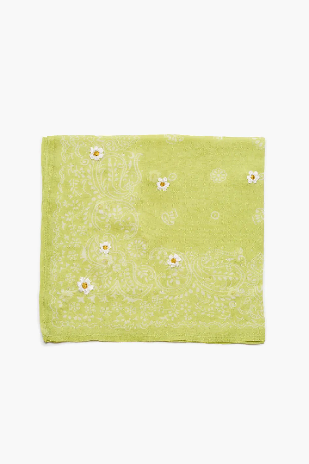 Chan Luu Daisy Embroidered Bandana Acacia