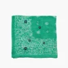 Chan Luu Daisy Embroidered Bandana Jade Green