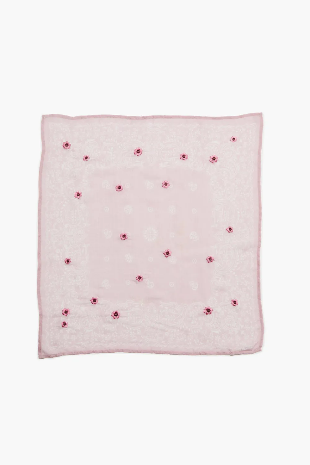 Chan Luu Daisy Embroidered Bandana Pink