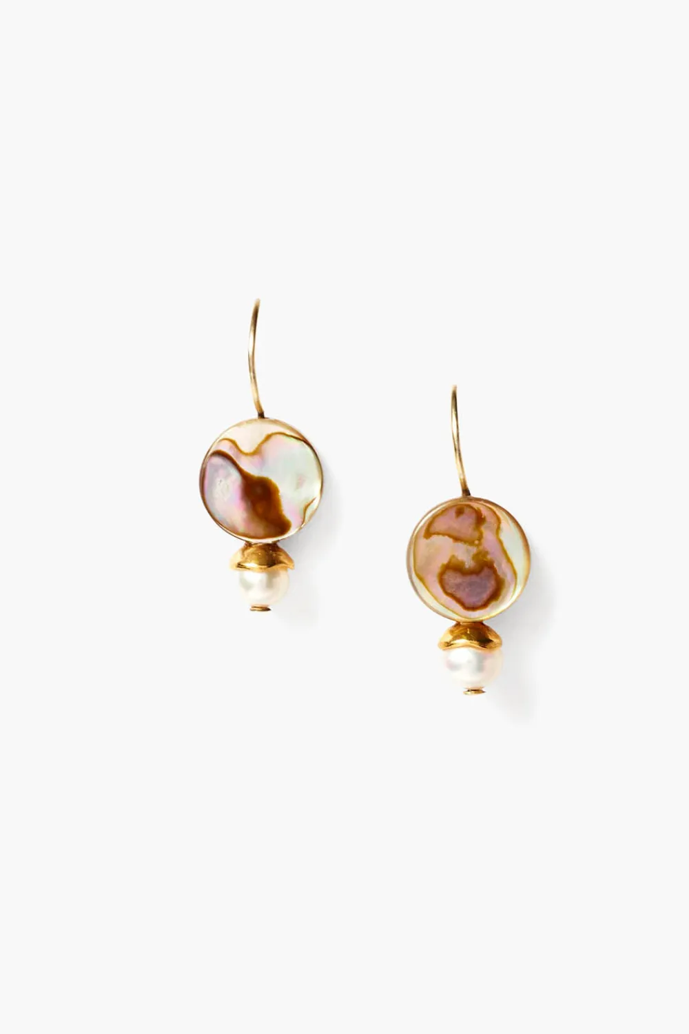 Chan Luu Damaris Earrings Petite Abalone Mix