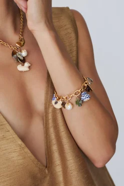 Chan Luu Delft Charm Bracelet Multi