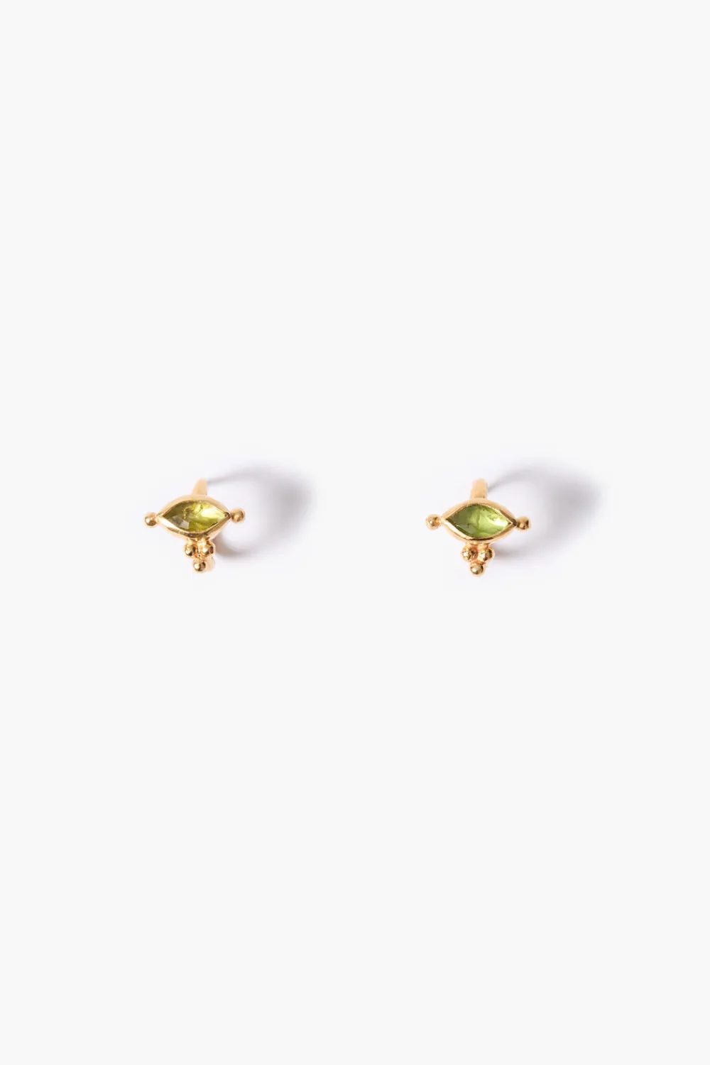 Chan Luu Della Stud Earrings Peridot