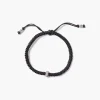 Chan Luu Diamond Pull-Tie Bracelet Black