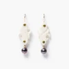 Chan Luu Double Koi Pearl Drop Earrings Peridot