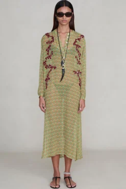 Chan Luu Drip Drip Tunic Green