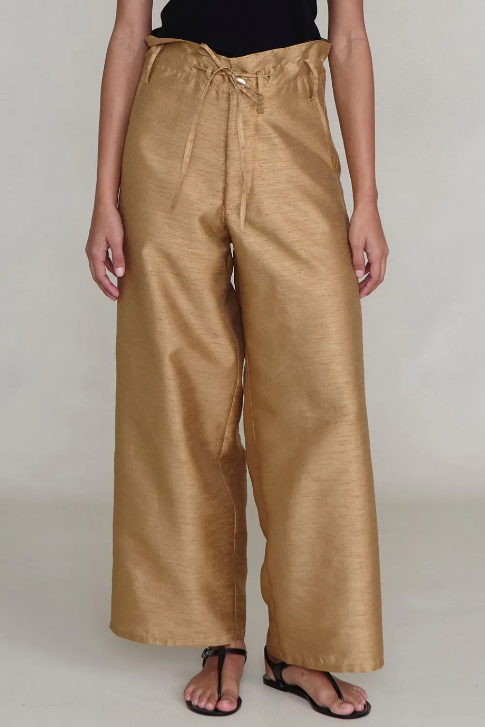 Chan Luu Dupioni traight eg Pant Cae
