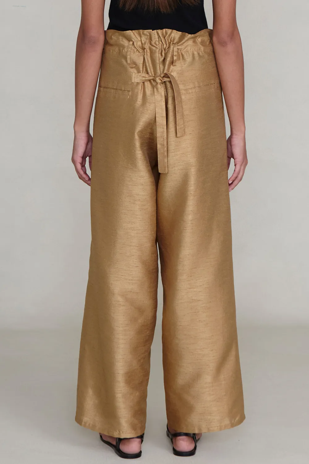 Chan Luu Dupioni traight eg Pant Cae