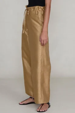 Chan Luu Dupioni traight eg Pant Cae