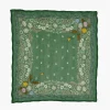 Chan Luu Embroidered Floral Bandana English Ivy