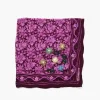 Chan Luu Embroidered Floral Bandana Orchid