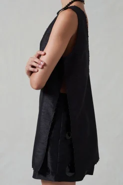 Chan Luu Exaggerated Dupioni Tank Back