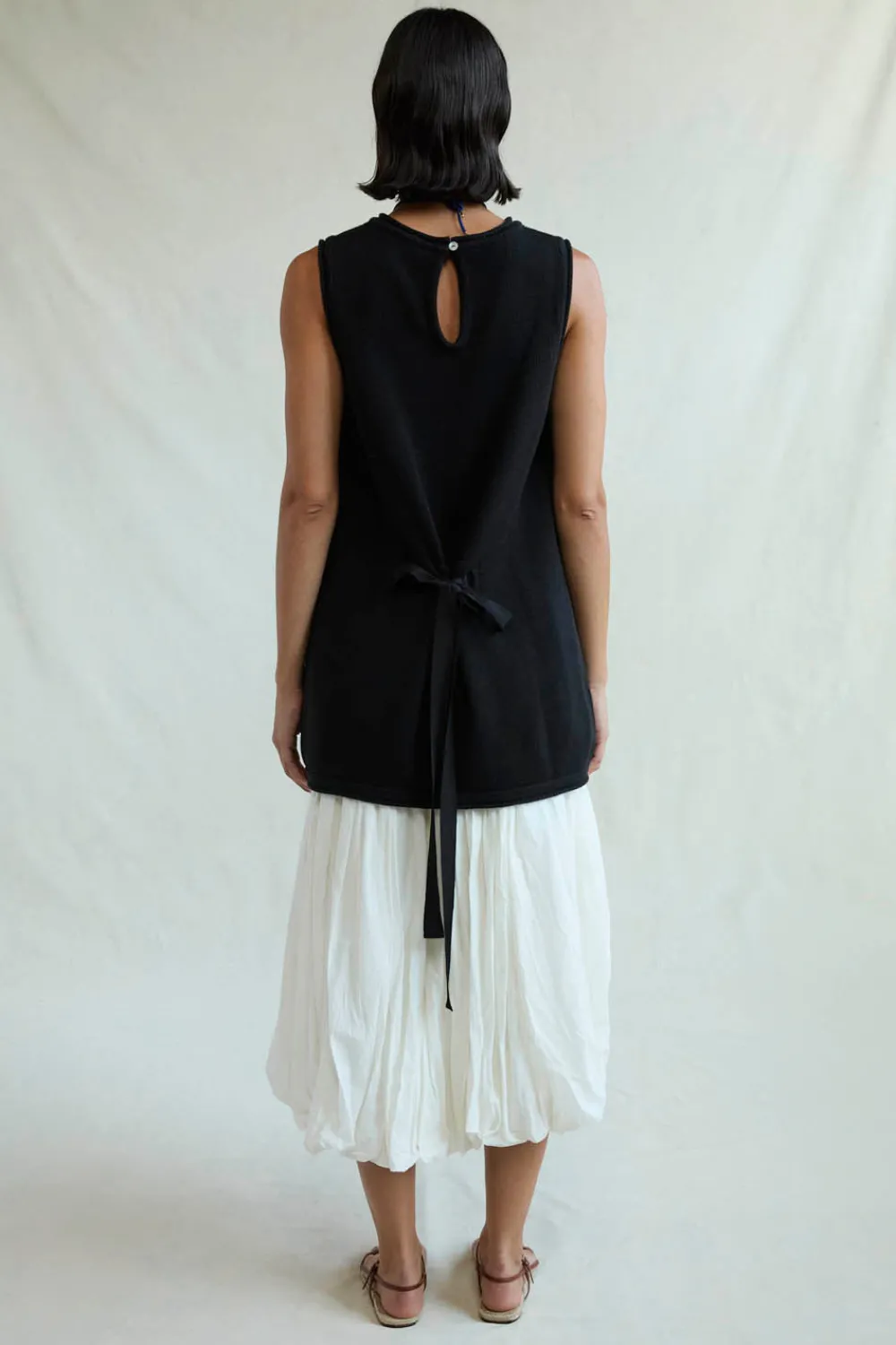 Chan Luu Exaggerated Knit Tank Back