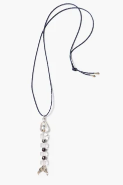 Chan Luu Fishbone Paracord Necklace Clear Quartz
