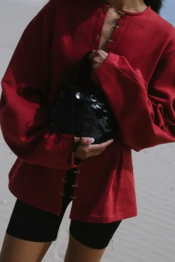 Chan Luu Fishscale Sequin Bag Black