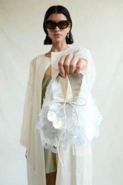 Chan Luu Fishscale Sequin Bag Clear