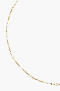 Chan Luu Free-Form Pearl Necklace White