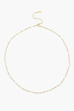 Chan Luu Free-Form Pearl Necklace White